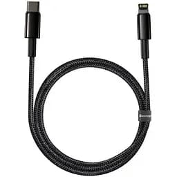 Кабель Baseus Tungsten Gold Fast Charging Data Cable Type-C to iP PD 20W 1 м Черный