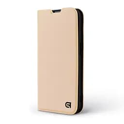 Чехол-книжка для Samsung Galaxy A06 (A065), OneFold Case, золотой, из экокожи (PU) и TPU, с магнитом, с подставкой и отделением для карт, трансформируется в подставку, противоударный, защита всего корпуса, ArmorStandart (ARM80730) - мініатюра 2