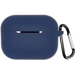 Чохол-накладка DK Apple AirPods Pro 2 | Silicone Candy Friendly з карабіном (dark blue)