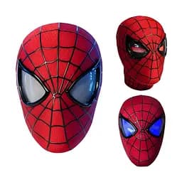 Маска Spiderman Человек-паук с подвижными глазами и световыми эффектами 26 х 18 х 14 см (352)