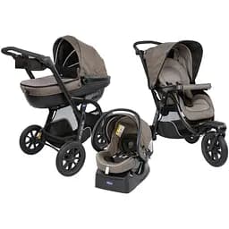 Универсальная коляска 3 в 1 Chicco Trio Activ3 Top, коричневая (79270.34)