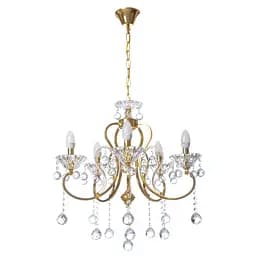 Люстра свічка Brille підвісна кришталева E14 60W (BCL-659S/5)