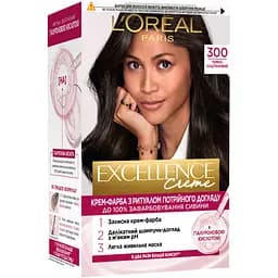 Уценка. Краска для волос L’Oréal Paris Excellence Creme оттенок 300 темно-каштановый 176 мл (A9948400)