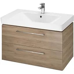 Тумба з умивальником Cersanit Lara Mille 80 горіх S801-362