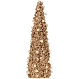 Декор Yes! Fun Елка с жемчугом 33 см бежевая (974721)
