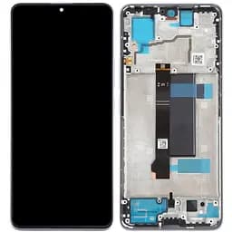 Дисплей Xiaomi Redmi Note 13 Pro 5G чорний, Amoled, оригінал PRC, з рамкою фіолетового кольору, Aurora Purple