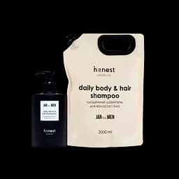 Набір з рефілом шампунь для волосся і тіла Honest products