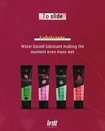 Лубрикант на водній основі Intt Strawberry (100 мл) Intt SO7132 93584 - мініатюра 3