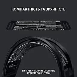 Бездротова ігрова гарнітура з підсвічуванням Logitech G733 Wireless LIGHTSPEED RGB (981-000864) чорна - мініатюра 3