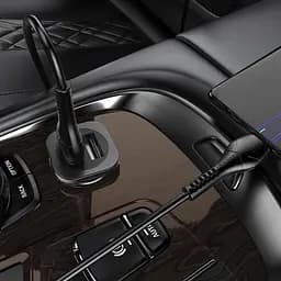 Адаптер автомобільний HOCO Lightning Cable Wise road dual port car charger set NZ4 2USB, 4.8A - мініатюра 4