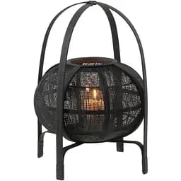 Свічник J-line підлоговий із бамбука 41 см чорний