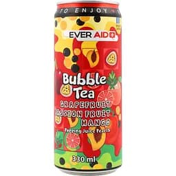 Напій безалкогольний Ever Aid Bubble Tea Grapefruit Passion Fruit Mango 0.33 л з/б