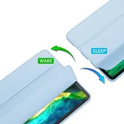 Чохол-книжка BeCover Tri Fold Soft TPU з кріпленням Apple Pencil для Apple iPad Air 4/5 2020/2022 10.9" Light Blue (711108) - мініатюра 4