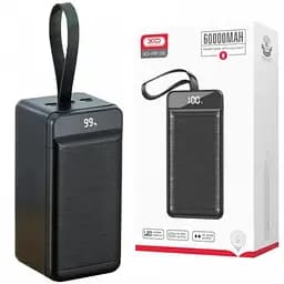 Зовнішній акумулятор Power bank XO PR159 60000mAh PD22,5W + швидке заряджання батарея заряджання Чорний - мініатюра 5