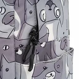 Рюкзак для ноутбука 2E TeensPack Cats 13 Grey - мініатюра 5