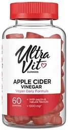 Яблучний оцет та вітамін В12, В9 VPLab UltraVit Apple Cider Vinegar, 60 желейок для підтримки травлення