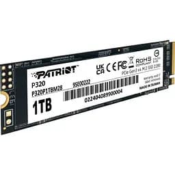 Накопичувач SSD M.2 2280 1TB Patriot (P320P1TBM28) - мініатюра 2
