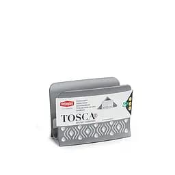 Серветниця з тримачем TOSCA біло-сіра (55352)
