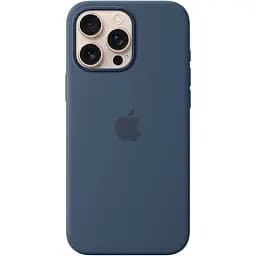 Чохол Silicone Case with MagSafe для Apple iPhone 16 Pro Max Denim AAA [116576]