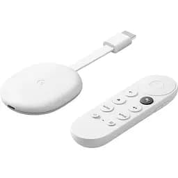 Бездротовий медіаплеєр - приставка Google Chromecast with Google TV 4K GA01919 білий