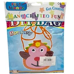 Дитячий набір для творчості "Зроби свою сумочку Animal" Bambi 10648(Monkey)