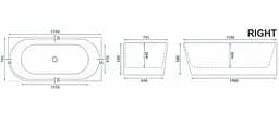Ванна акрилова кутова Rea Sydney Bellanto 160x75 R white REA-W0253, Білий - мініатюра 4