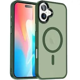 Чохол Ummi Colorful with MagSafe для Apple iPhone 17 6.3" Зелений/Dark Green