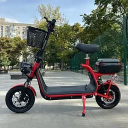 Електросамокат EVOBIKE Zen U12 MAX 2025 року червоний | електросамокат з трьома фарами, корзинкою та багажником - мініатюра 11
