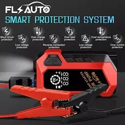 Пускозарядний пристрій Jump StaRter для автомобіля 2000мАч з компресором (Червоний) - мініатюра 2