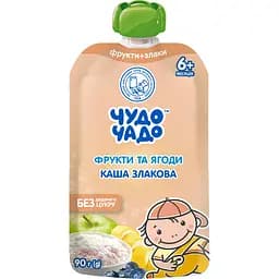 Пюре Чудо-чадо Фруктово-ягідне з злаковою кашею 90 г
