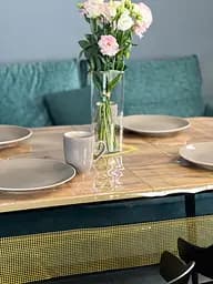 Скатертина силіконова із золотою перлинною стрічкою 300х150 см