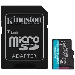 Карта памяти Kingston microSDXC Canvas Go! Plus 1TB Class 10 UHS-1 U3 А2 V30 + SD адаптер (SDCG3/1TB) [112838]