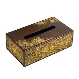 Деревянный диспенсер для салфеток VANZA Ornavia gold 