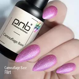 База камуфлююча каучукова PNB UV/LED Camouflage Base Flirt 8 мл - мініатюра 4