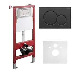 Інсталяція для унітазу Koer KT-0501-05 (з пан. змиву KT-0601-05 Чорна матова +звукоіз.) KR5170