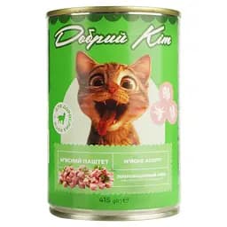 Вологий корм для котів Добрий Кіт паштет м'ясне асорті 415 г