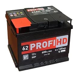 Автомобільний акумулятор SADA PROFI HD SMF 6СТ-62 (+/-) 12В 62Аг 600А