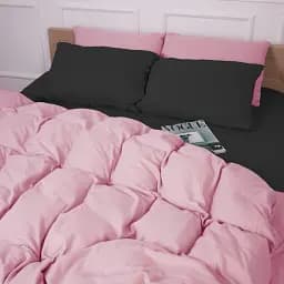 Комплект постільної білизни MirSon Black-Pink 160x220 см чорно-рожевий (2200009661884) - мініатюра 5