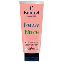 Відлущувальний лосьйон для тіла Famirel Home Spa Exfoliant Body Lotion Melon & Papaya Диня та папайя 225 мл