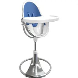 Стульчик для кормления Bloom Fresco Silver/Riviera blue (E10535-S\E10540-RBL)