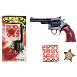 Іграшковий Револьвер Golden Gun Magnum з пістонами та значком 280GG - мініатюра 2