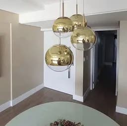 Подвесной светильник с золотистым напылением Ø 30 см Line F | Ст. AA320-300 GD