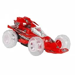 Радіокерована трюкова машина FA 9821-02, акум. 4.8V, 2.4GHz, 360°, прозорі колеса, світло та звук, Червона