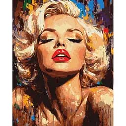 Картина по номерам "Яскрава Монро" ©art_selena_ua KHO8562, 40х50 см