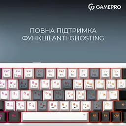 Клавіатура GamePro Asgard Valhalla 65% Compact QLAB Orange Switches (MK210W Pro) - мініатюра 13