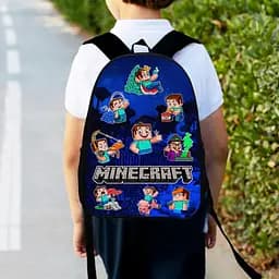 Рюкзак дитячий майнкрафт "Minecraft" 34х27см, міський ранець для хлопчика з принтом (00184)
