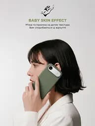 Силиконовый чехол для Apple iPhone 16e/17e, ICON2 Case, зеленый, противоударный, панель, защита всего корпуса, матовая поверхность Soft Touch, выступает над дисплеем, совместим с защитными стеклами и пленками, с микрофиброй, ArmorStandart (ARM83967) - мініатюра 8