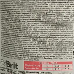 Беззерновий вологий корм для кішок Brit Care Cat pouch ніжна індичка та пікантний лосось 85 г - мініатюра 3