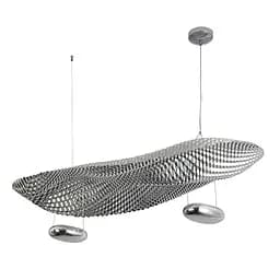Люстра LED Levistella 792D1315 CH, 16W, 3000K, хром, сучасний стиль, регульована висота 300-1500мм
