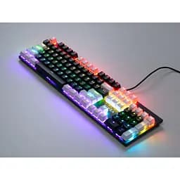 Клавіатура Vinga KBGM-095 LED Brown Switch USB White/Black (KBGM-095BR White/Black) - мініатюра 2